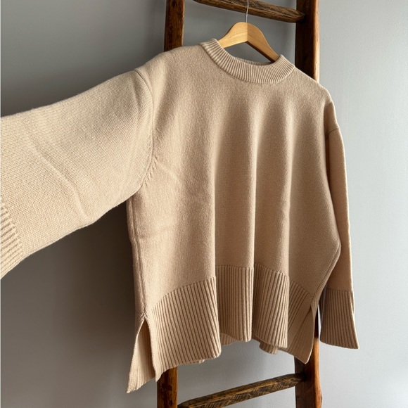 Rosaé Paris Le Sablons Sweater, Beige, Size 2 - Picture 7 of 14